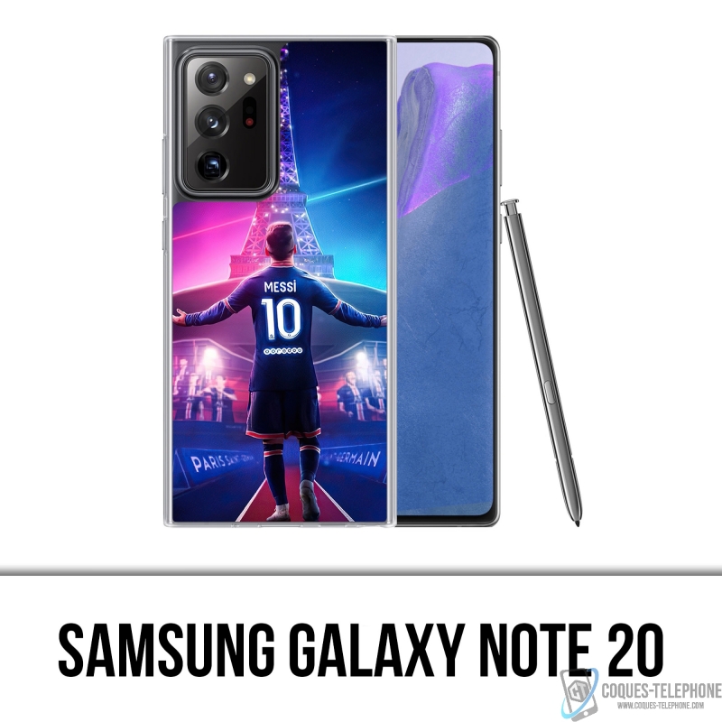 Case for Samsung Galaxy Note 20 - Messi PSG Paris Tour Eiffel