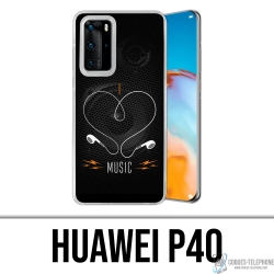 Huawei P40 case - I Love Music