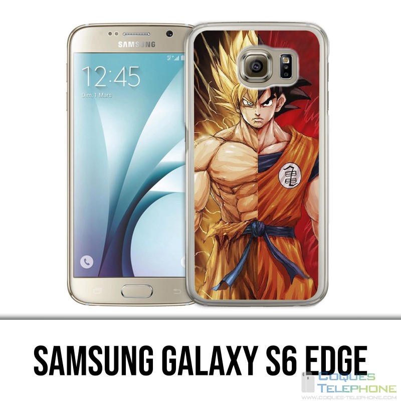 Coque Samsung Galaxy S6 EDGE - Dragon Ball Goku Super Saiyan