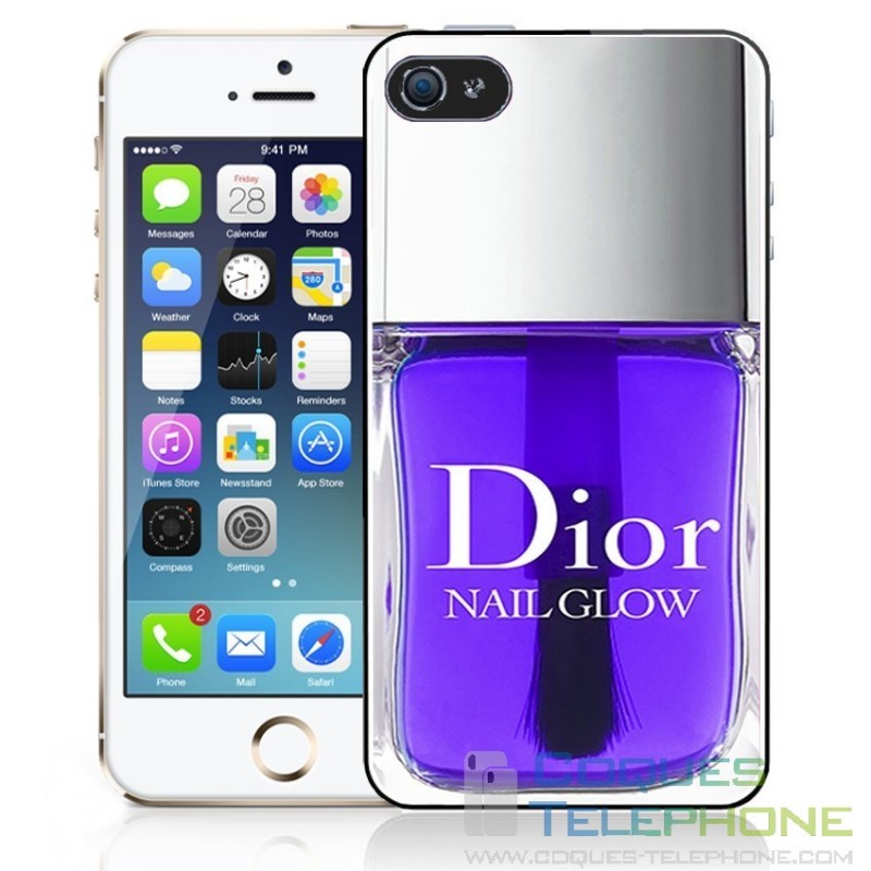 Phone case Dior varnish - Purple