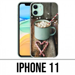 Coque iPhone 11 - Chocolat Chaud Marshmallow