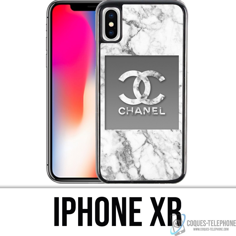 Case For Iphone Xr Chanel Marbre Blanc