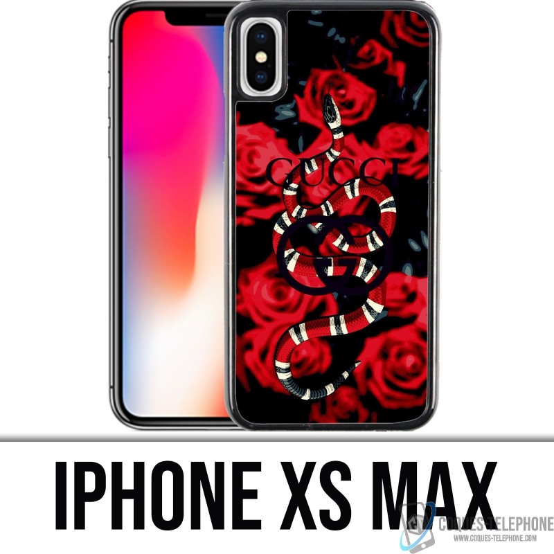 Case for iPhone XS MAX : Gucci snake roses