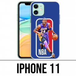 Coque iPhone 11 - Kobe Bryant logo NBA