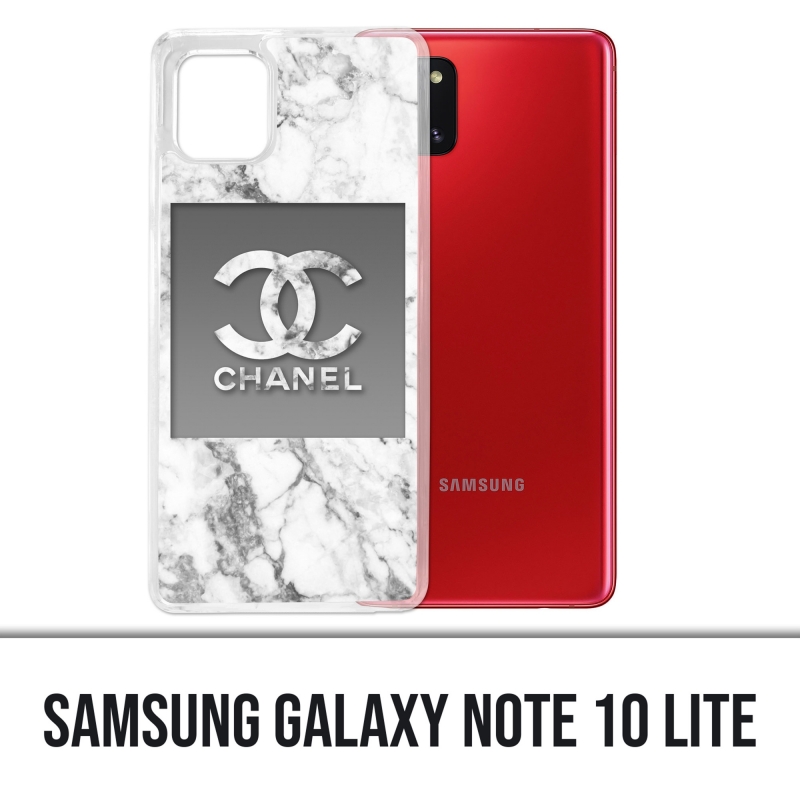 Coque Samsung Galaxy Note 10 Lite - Chanel Marbre Blanc