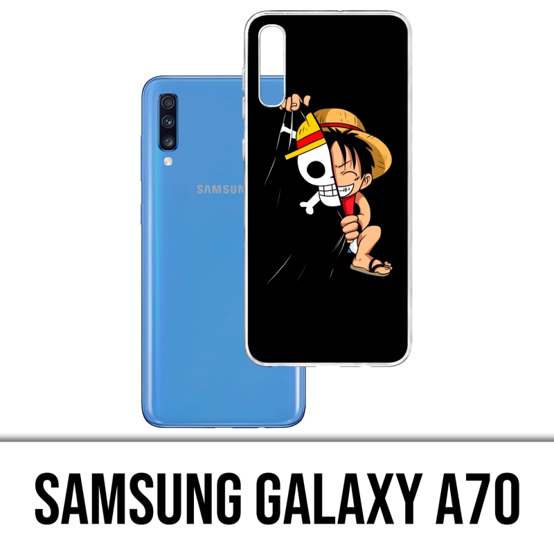 Samsung Galaxy A70 Case - One Piece Baby Luffy Flag