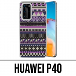 Huawei P40 Case - Violet Aztec