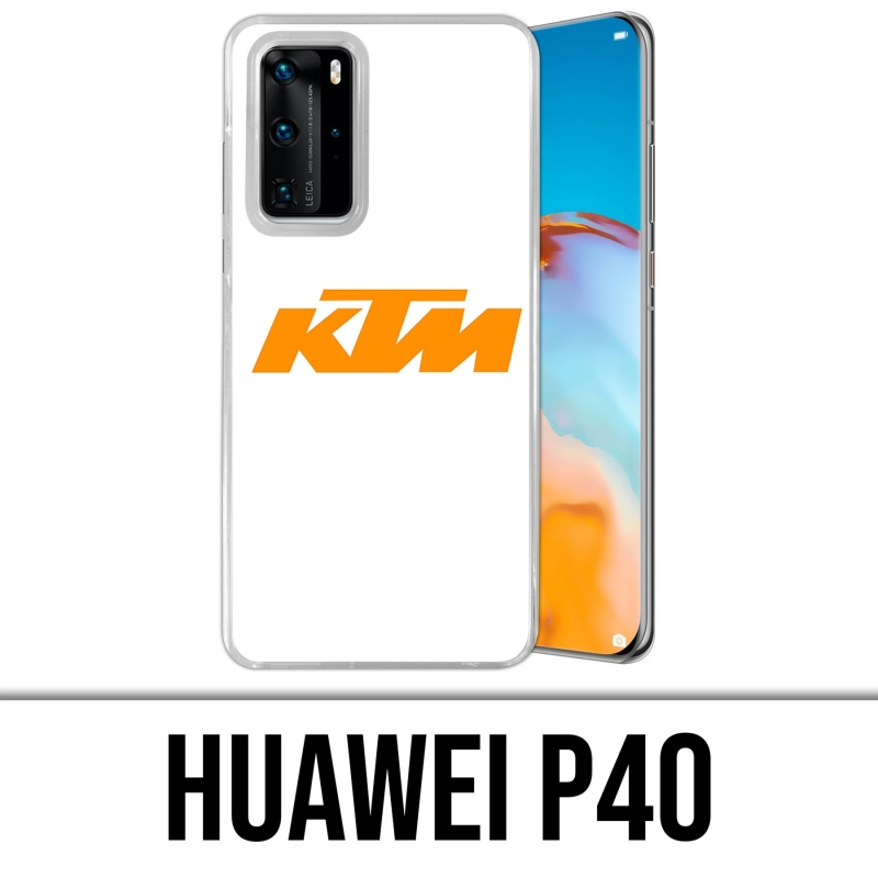 Huawei P40 Case - Ktm Logo White Background