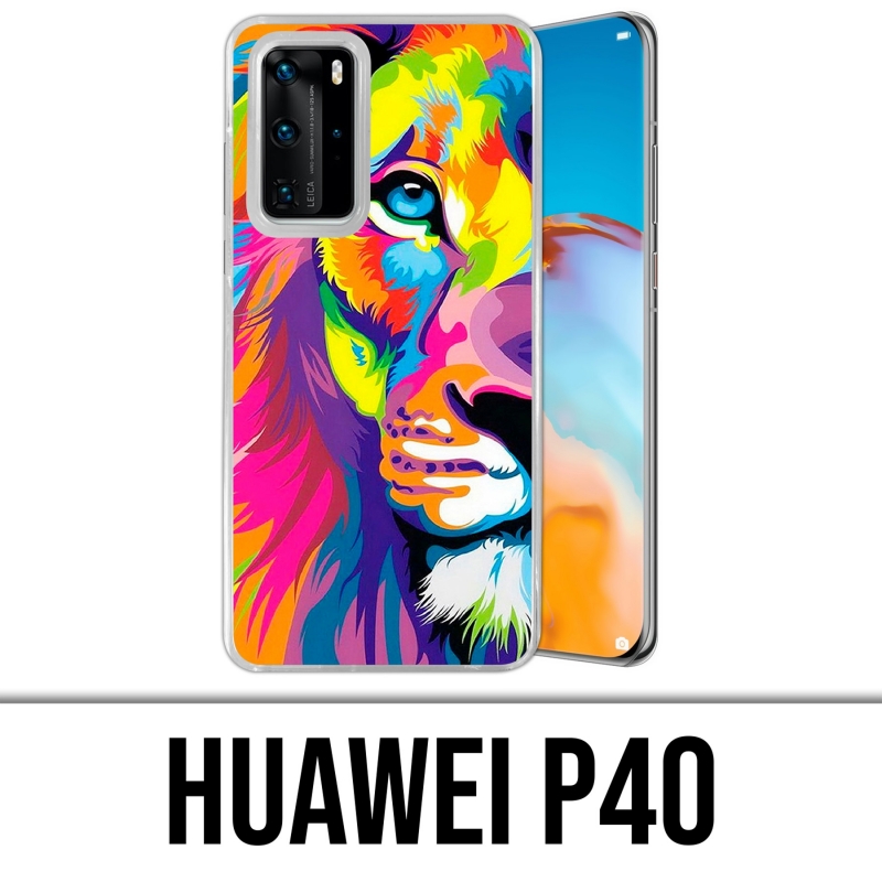 Huawei P40 Case - Multicolor Lion