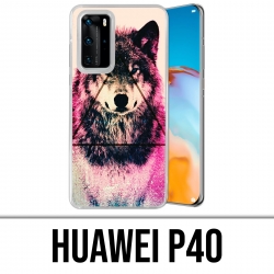 Huawei P40 Case - Triangle Wolf