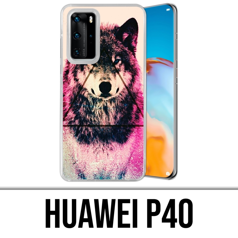 Huawei P40 Case - Triangle Wolf