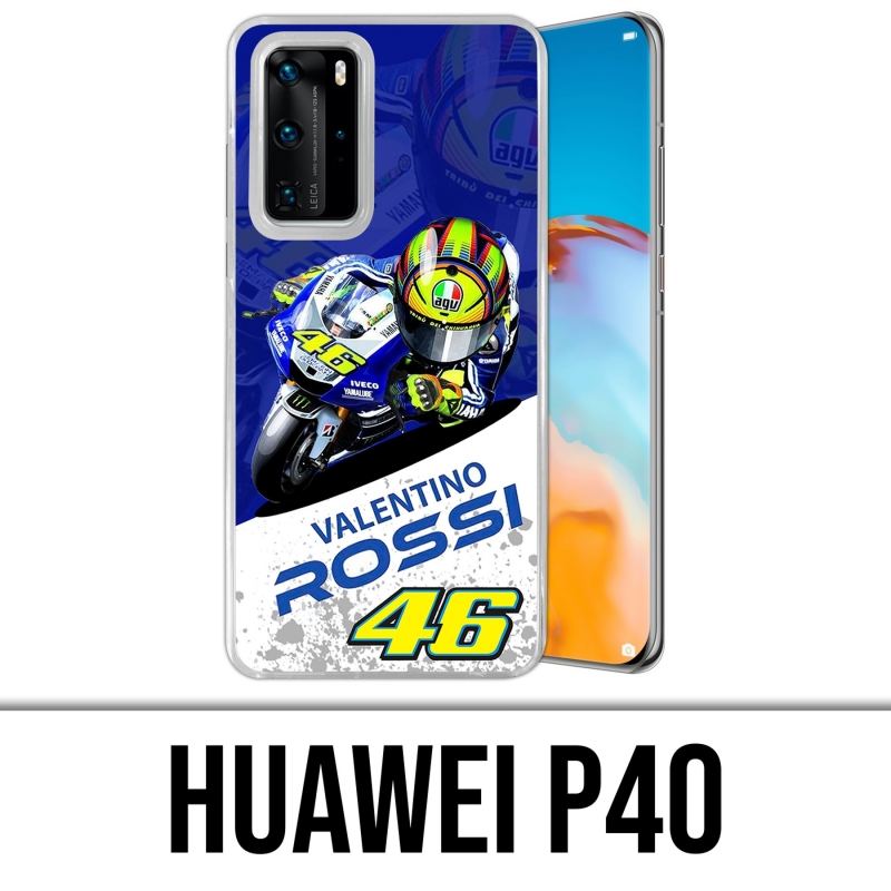 Huawei P40 Case - Motogp Rossi Cartoon Galaxy