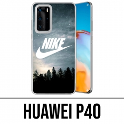 Huawei P40 Case - Nike Logo Wood
