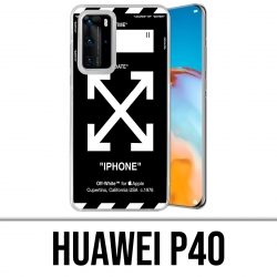 Huawei P40 Case - Off White Black
