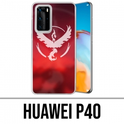 Huawei P40 Case - Pokémon Go Team Red Grunge