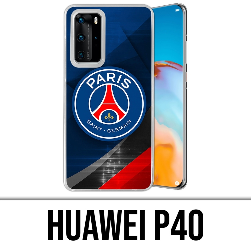 Huawei P40 Case - Psg Logo Metal Chrome