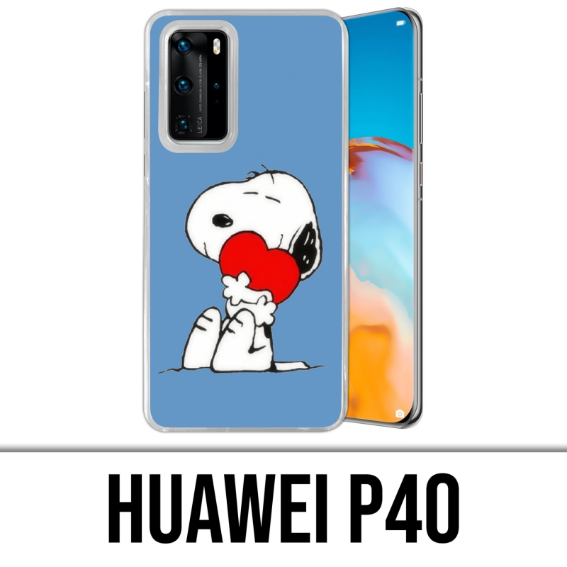 Huawei P40 Case - Snoopy Heart