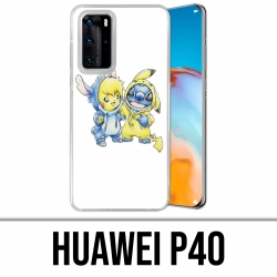 Huawei P40 Case - Stitch Pikachu Baby