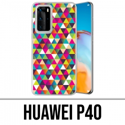 Huawei P40 Case - Multicolor Triangle