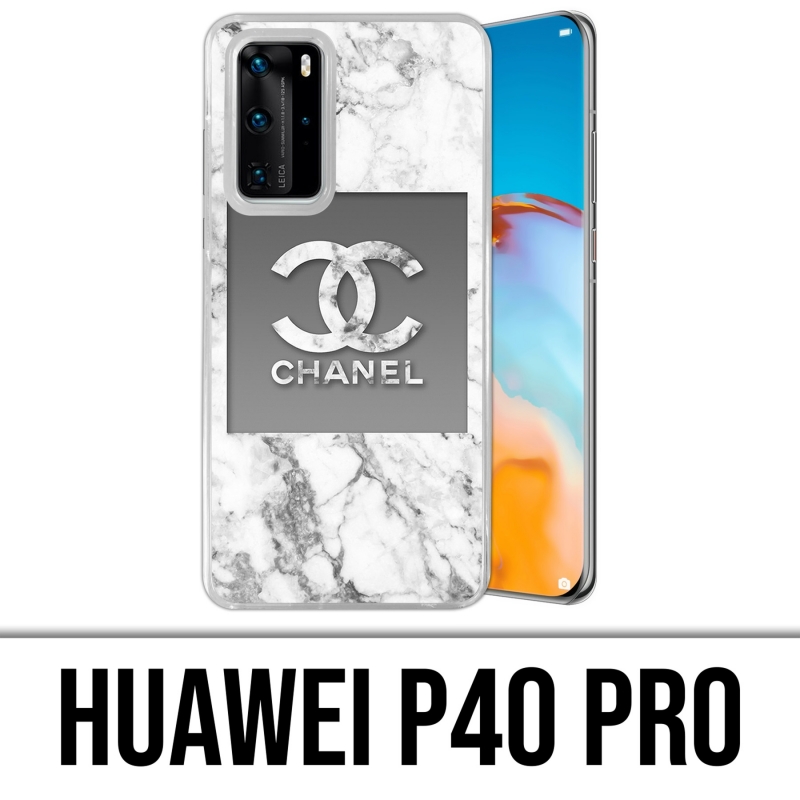 Huawei P40 PRO Case - Chanel White Marble