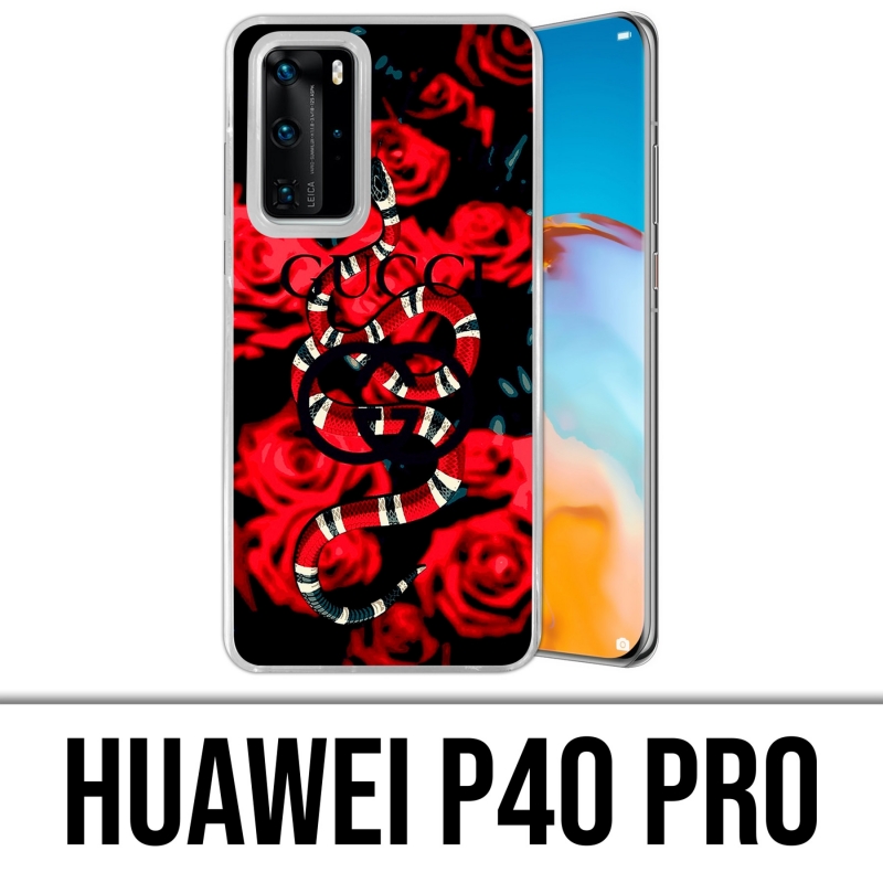 Huawei P40 PRO Case - Gucci Snake Roses