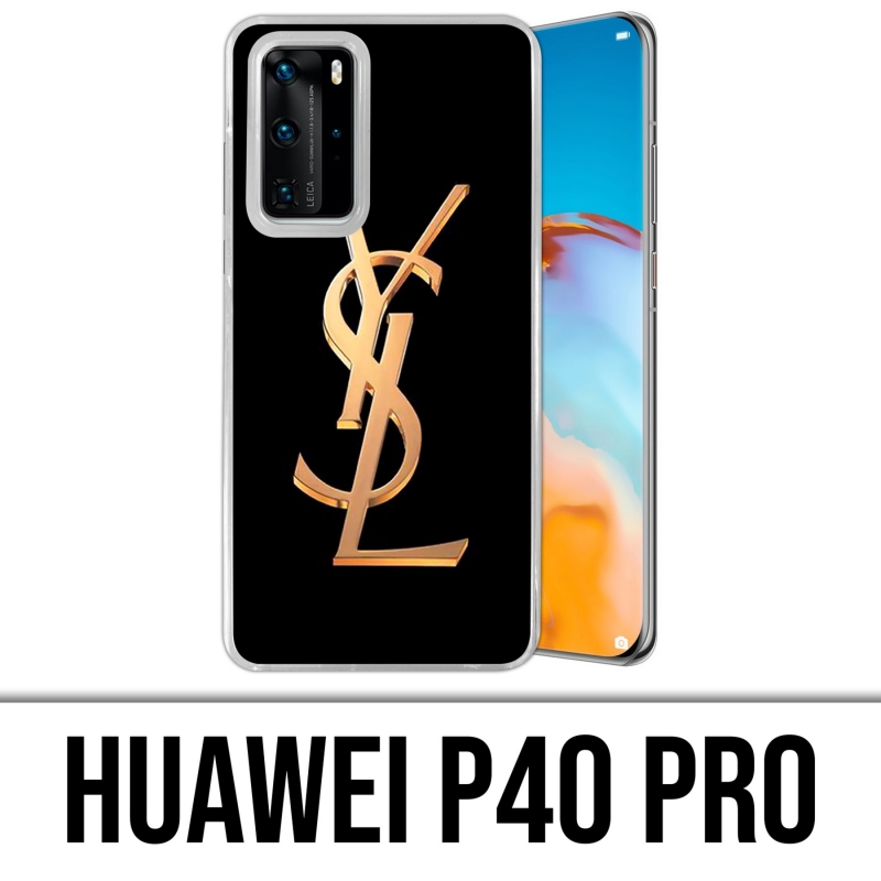 Huawei P40 PRO Case - Ysl Yves Saint Laurent Gold Logo