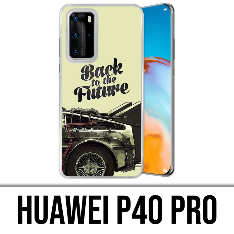 Huawei P40 PRO Case - Back To The Future Delorean 2