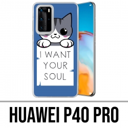 Huawei P40 PRO Case - Cat I Want Your Soul