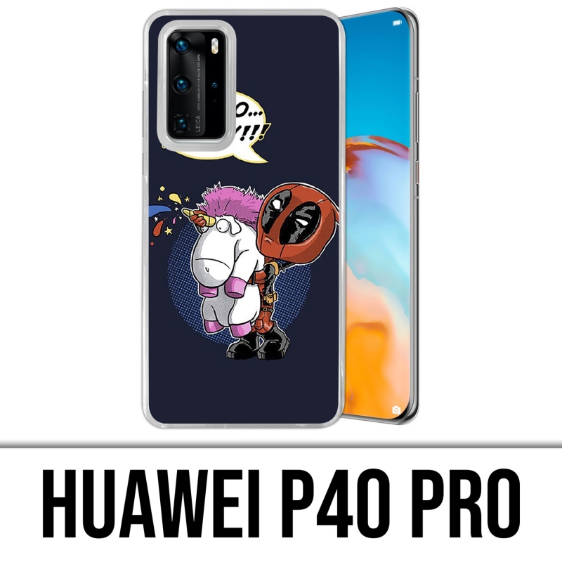 Huawei P40 PRO Case - Deadpool Fluffy Unicorn