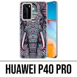 Huawei P40 PRO Case - Colorful Aztec Elephant