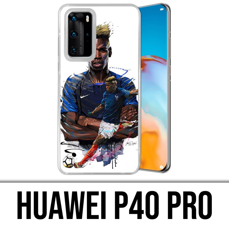 Huawei P40 PRO Case - Football France Pogba Drawing