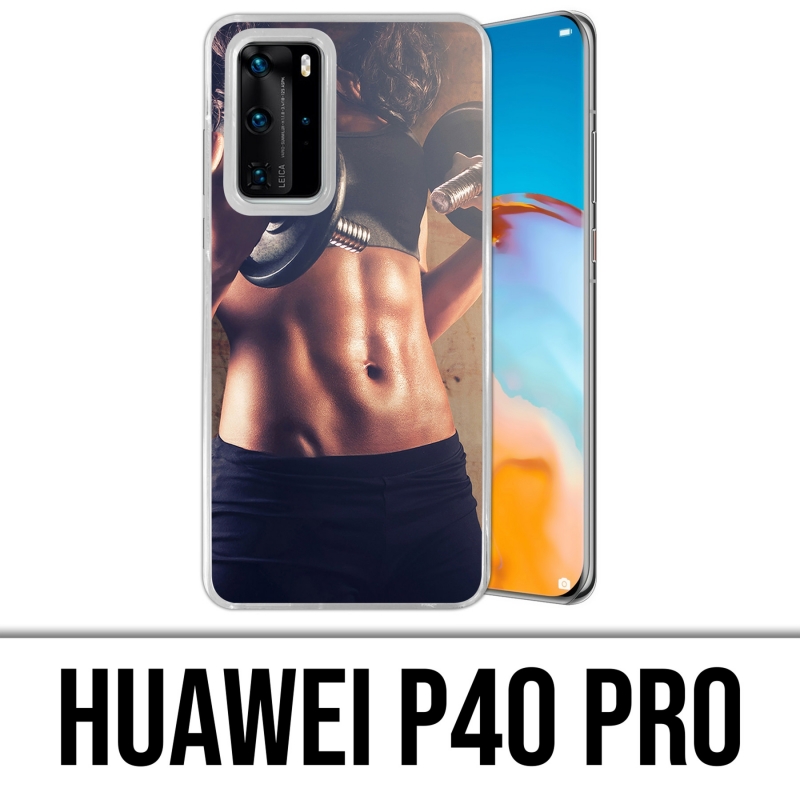 Huawei P40 PRO Case - Girl Musculation