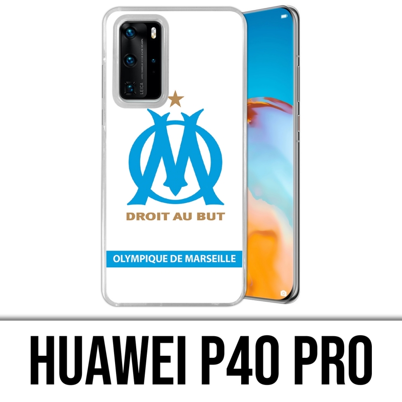 Huawei P40 PRO Case - Om Marseille Logo White