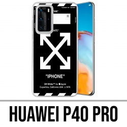 Huawei P40 PRO Case - Off White Black