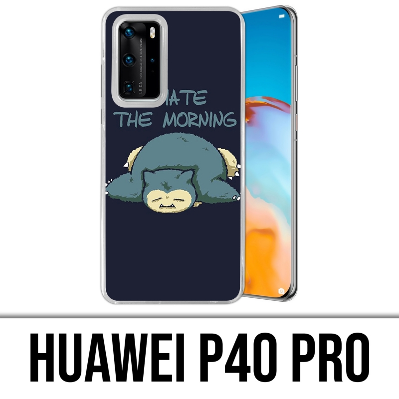 Huawei P40 PRO Case - Pokémon Snorlax Hate Morning