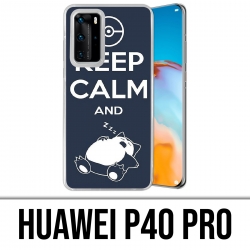 Huawei P40 PRO Case - Pokémon Snorlax Keep Calm