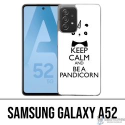 Coque Samsung Galaxy A52 - Keep Calm Pandicorn Panda Licorne