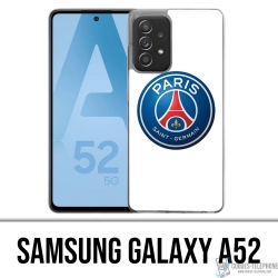 Coque Samsung Galaxy A52 - Logo Psg Fond Blanc