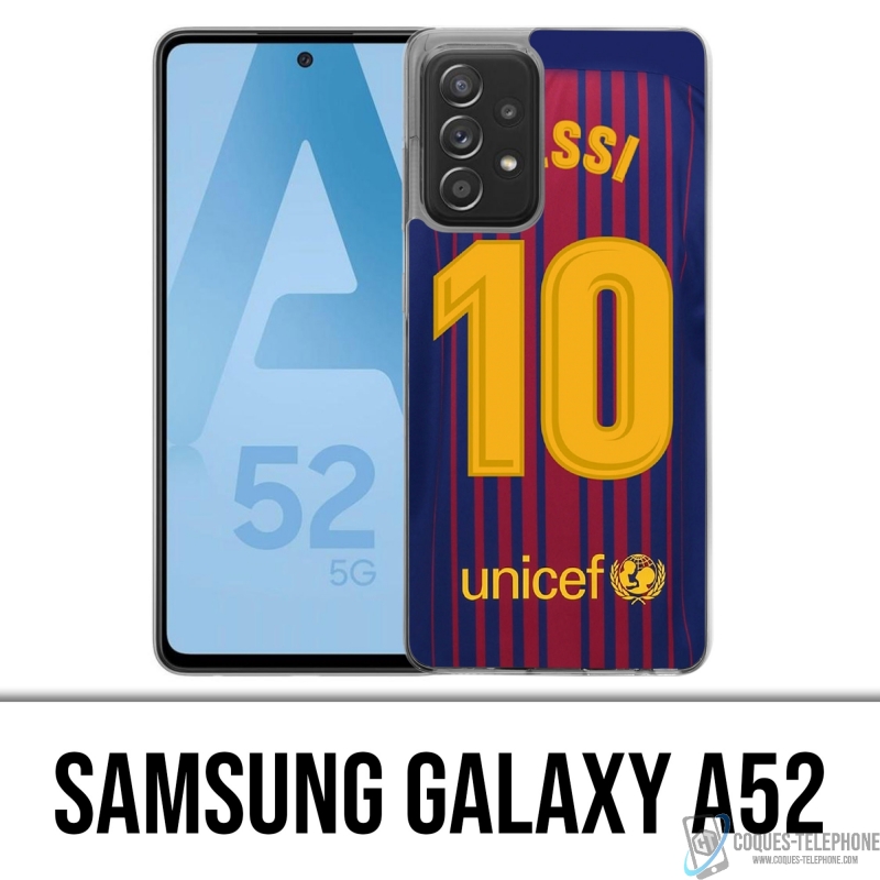 Coque Samsung Galaxy A52 - Messi Barcelone 10