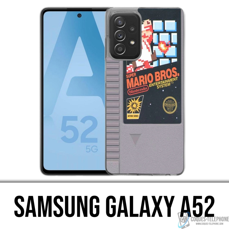 Coque Samsung Galaxy A52 - Nintendo Nes Cartouche Mario Bros