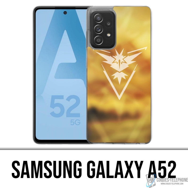 Coque Samsung Galaxy A52 - Pokémon Go Team Jaune Grunge