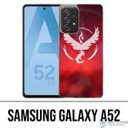 Coque Samsung Galaxy A52 - Pokémon Go Team Rouge Grunge