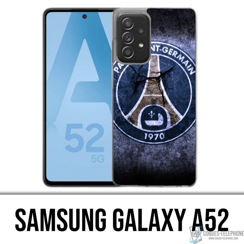 Coque Samsung Galaxy A52 - Psg Logo Grunge