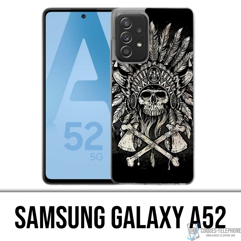 Coque Samsung Galaxy A52 - Skull Head Plumes