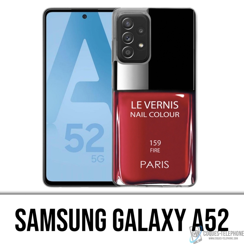Coque Samsung Galaxy A52 - Vernis Paris Rouge