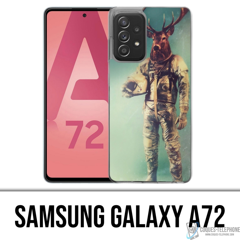 Coque Samsung Galaxy A72 - Animal Astronaute Cerf