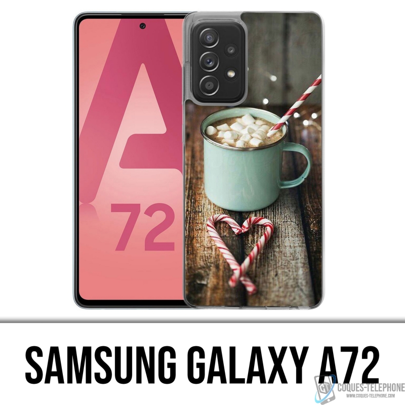 Coque Samsung Galaxy A72 - Chocolat Chaud Marshmallow