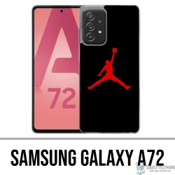 Coque Samsung Galaxy A72 - Jordan Basketball Logo Noir