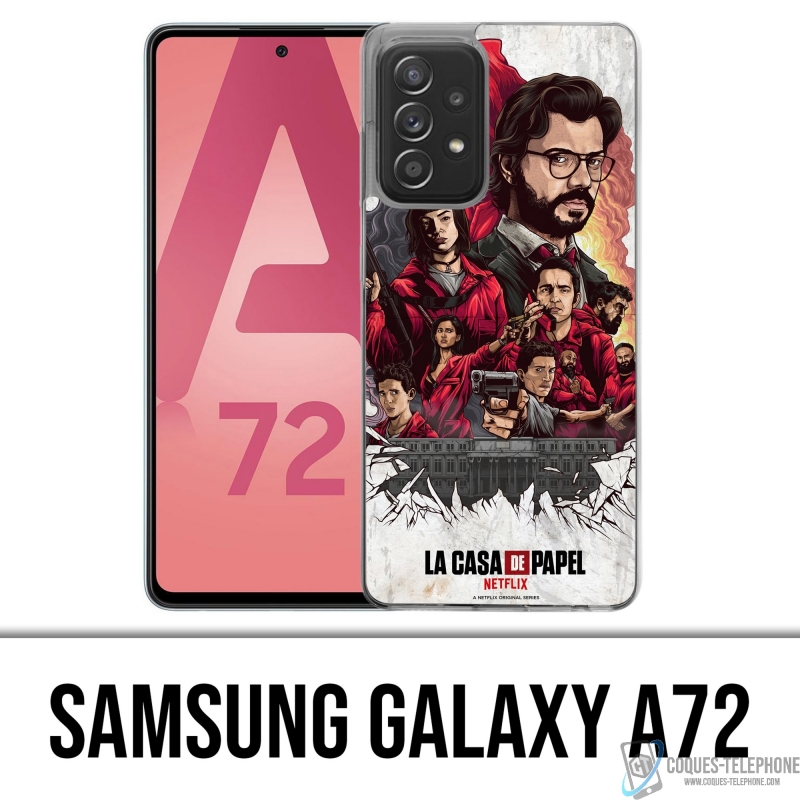 Coque Samsung Galaxy A72 - La Casa De Papel - Comics Paint