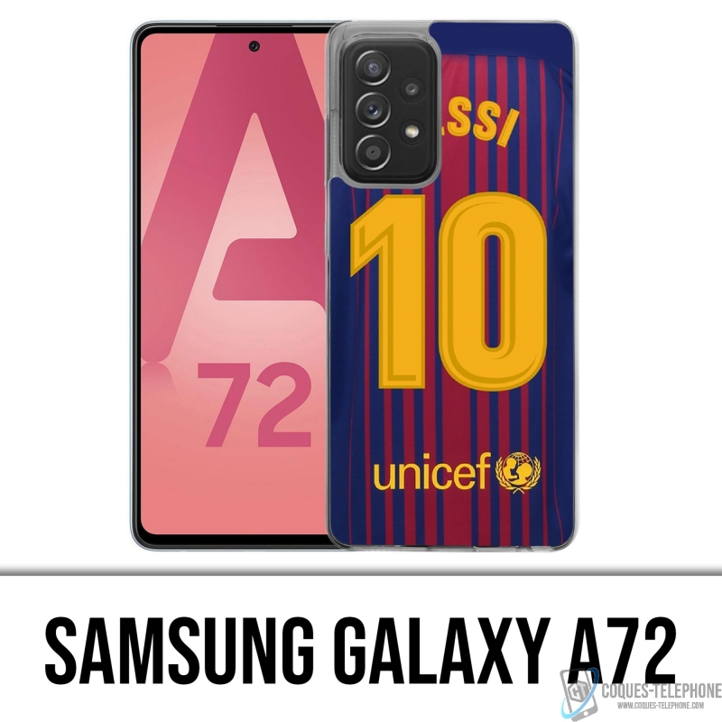 Coque Samsung Galaxy A72 - Messi Barcelone 10